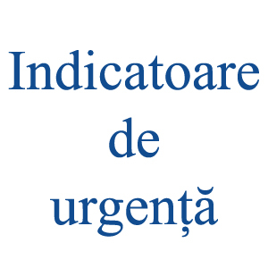 Indicatoare de urgență